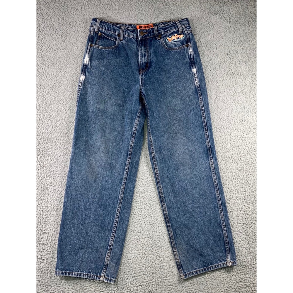 Butter Goods Relaxed Fit Denim Jeans Men 30 Blue Straight Leg Skateboarding - Picture 2 of 14